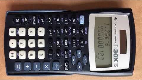TI-30XIIS calculator SCI notation and display mode