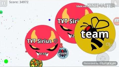 Agar.io On mobile ( No Team ) TYT Sirius ♡ Part 2