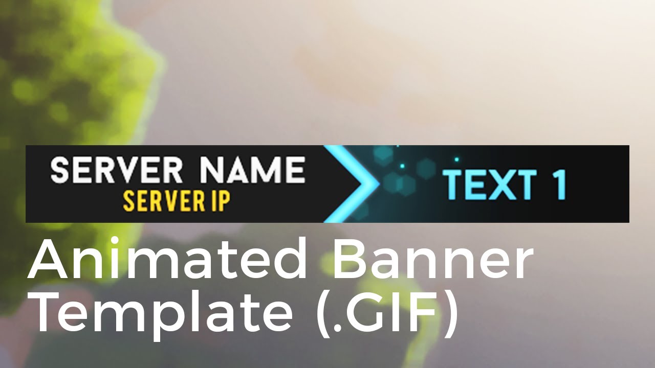 Advanced .GIF Minecraft Animated Banner Template - "Elegant Dazzle Pertaining To Animated Banner Template