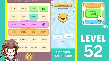 Connect Word Level 52 Answers Walkthrough