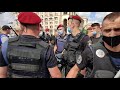 Бойня с полицией. Столкновение фопов с силовиками на майдане Киев. 29.06.2021 Жесткий разгон акции