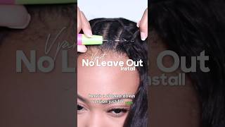 DETAILED NO LEAVE OUT CROCHET VPART WIG INSTALL #hairstyle