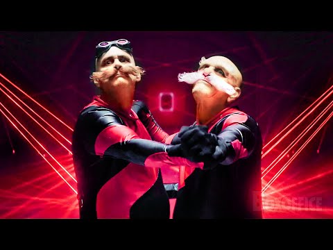 Cena Da Dança Do Robotnik Duplo Jim Carrey é Uma LENDA Sonic 3 Clipe