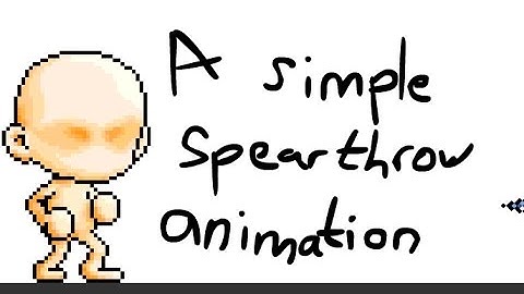 a simple spear throw animation