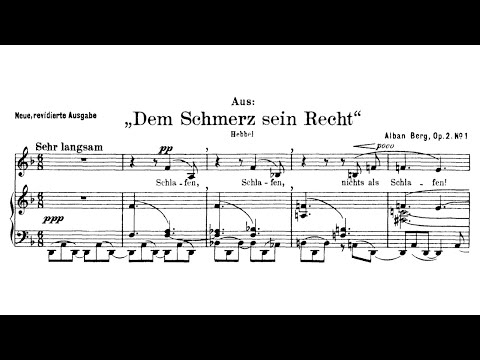 Alban Berg - 4 Lieder (1910)