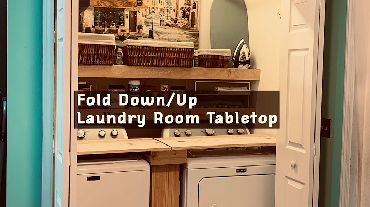 Diy folding table over washer and dryer