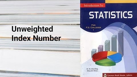 Unweighted index number ch 5 lec 6