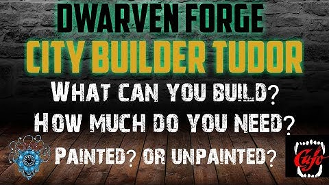 Dwarven forge city builder, Tudor, for D&D, Pathfinder, and tabletop games. Terrain