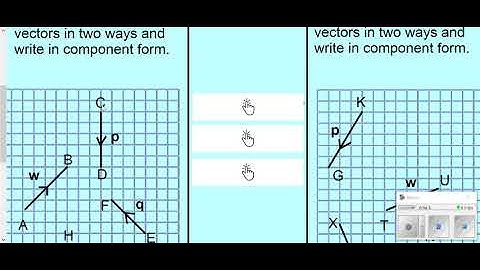 Naming and Writing Vectors in Component Form