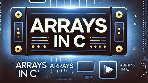 CS25C01 | Programming in C | Unit 2 | Arrays concept in C programming in Tamil simple Lecture video