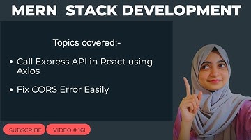 How to Call Express API in React using Axios | Fix CORS Error Easily