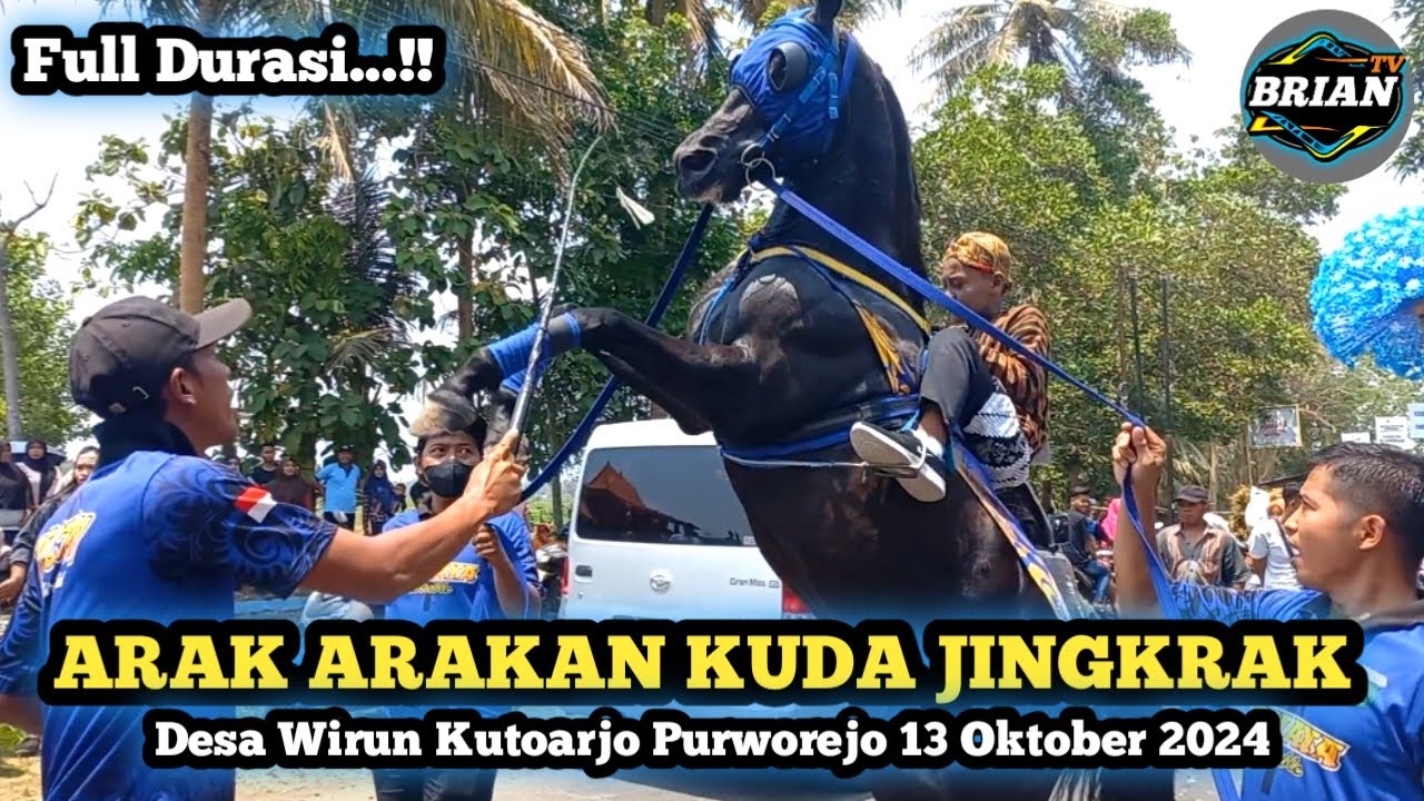Pawai Kuda Jingkrak Desa Wirun Kutoarjo Purworejo  13 Oktober 2024