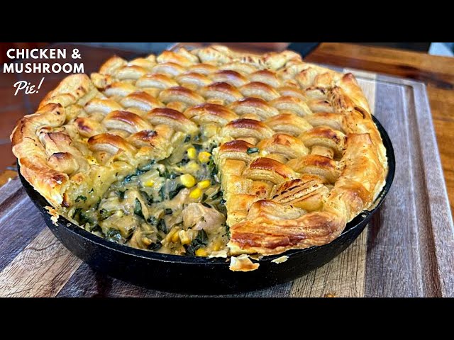 Kurnik – Chicken Pie with Mushrooms, Kasha, Eggs & Homemade