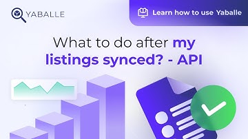 What to do after my listings synced? - API