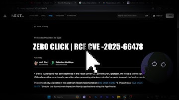Zero day - Zero click | New vulnerability CVE-2025-66478 | Next.js