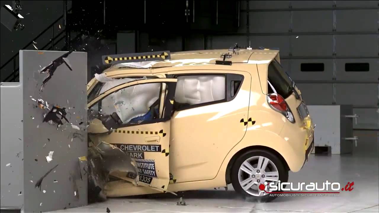 Crash test IIHS Chevrolet Spark YouTube