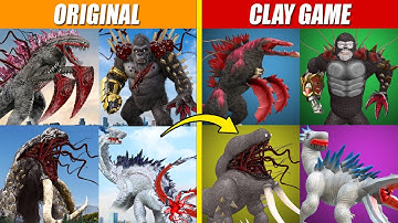 Making All Zoochosis Kaiju With Clay Game | SPORE