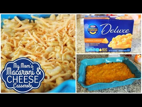 Macaroni & Cheese Casserole! My Mom's Recipe ❄HolidAMY Day 9 | 2016❄