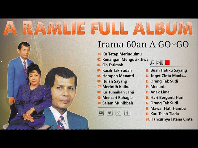 A Ramlie Full Album -A Ramlie Koleksi Emas - Irama Lagu Paling Popular A.Ramlie Era 60an Pop yeh yeh class=