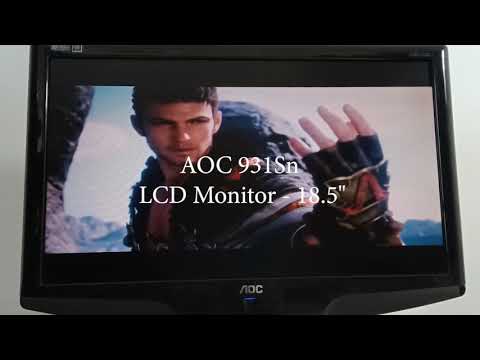 AOC 931sn LCD Monitor 18.5 inch