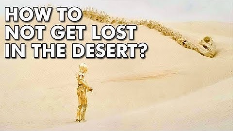 How to avoid getting lost hiking in the desert?