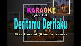 Download Lagu DERITAMU DERITAKU  KARAOKE DANGDUT - Riza Umami (Rhoma Irama) by khuple MP3