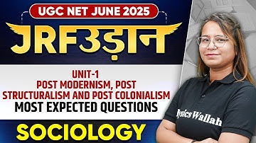 UGC NET June 2025 Sociology | Unit -1 | Post Modernism, Structuralism and Colonialism | Nidhi Ma