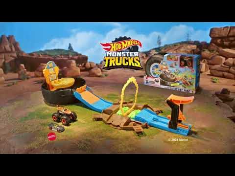 Pista Monster Trucks Pneus De Acrobacia - Hot Wheels - Mattel, Rosa