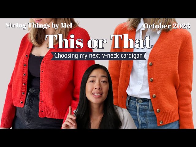 This or That: V-neck cardigan comparison #sempercardiganvneck