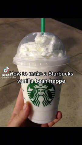 how to make a Starbucks vanilla bean frappe💙