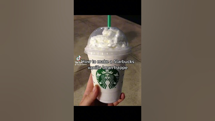 how to make a Starbucks vanilla bean frappe💙