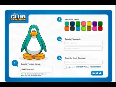 Como criar uma conta gratuita Club Penguin!
