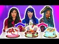 CAKE SWITCH UP CHALLENGE!!! EVIE VS UMA VS LONNIE. (Totally TV)