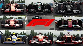 Formula 1 Sound Comparison 1986 - 2004 - 2013 - 2015 - 2017 - 2020 - 2021 - 2025