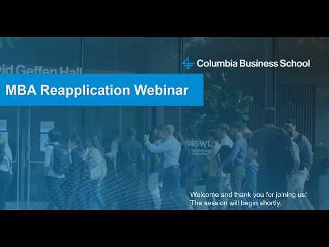 MBA Reapplication Webinar