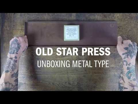 Unboxing Metal Letterpress Type