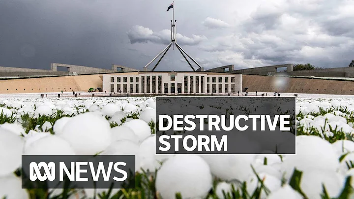 Vehicles smashed as hailstones the size of golf balls pelt Canberra | ABC News