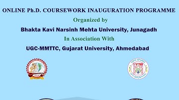 Online Ph.D. Coursework inauguration programme