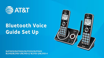 Bluetooth voice guide set up - AT&T DLP72XX2
