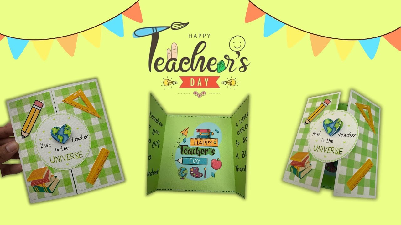 DIY Teacher’s Day Handmade Card Idea | Easy Greeting Card Tutorial for Teachers 