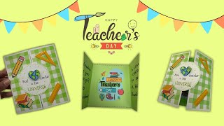 Diy Teachers Day Handmade Card Idea Easy Greeting Card Tutorial For Teachers