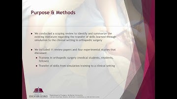 Simulation in orthopedics - Video abstract [138758]