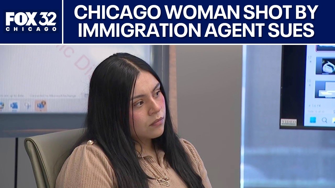 Chicago woman shot by immigration agent sues DHS | FULL REMARKS - YouTube