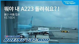 [여행공방]Trip Report |대한항공 KE1604 | 울산(Ulsan)-김포(Gimpo) | Boeing 737-800