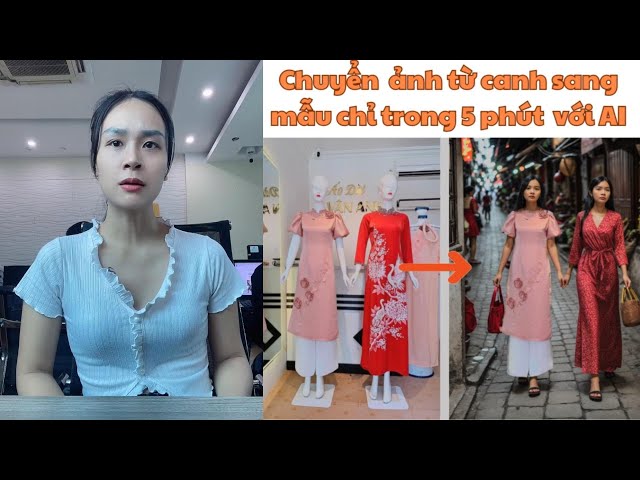 Chuyển ảnh canh mặc sang mẫu bằng Weshop AI Siêu ĐẸP