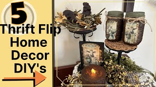 Thrift Flip Home Decor  * Upcycled Inspirations * Repurposed Decor Makeovers