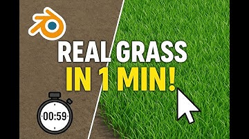Create Ultra-Realistic Grass in JUST 1 Minute! (Blender Tutorial)