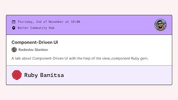 Component Driven UI by Radoslav Stankov
