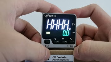 FT200 LCD PID temperature controller, programming and configuration