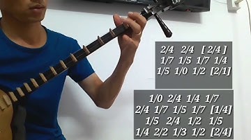 Đàn sến vọng cổ câu 1 và 8 nhịp láy dây đào chữ cơ bản ký âm số